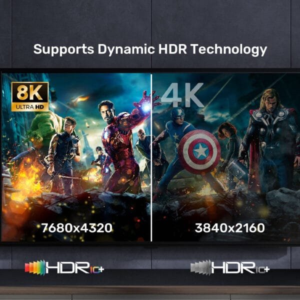 UNITEK 8K Gaming HDMI 2.1 Cable (5 Meter) 8K@60Hz - Image 5