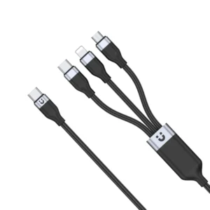 UNITEK 3-in-1 USB-C to Lightning, USB-C, Micro USB Multi Charging Cable (1.5 Meter)