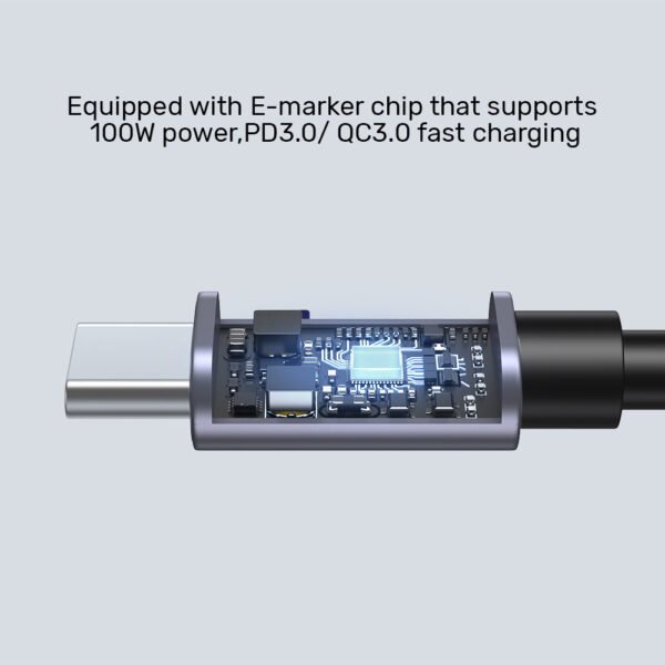 UNITEK 100W USB-C Fast Charging Cable 90 Degree (5 Meter) Compatible with iPhone 15, MacBook, Samsung Galaxy - Image 7