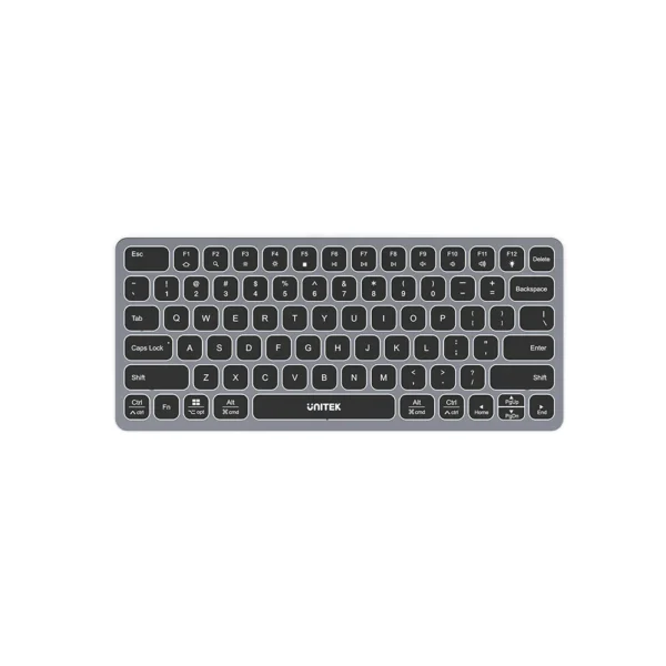 UNITEK Keyboard with 9-in-1 USB-C Hub, 3x USB 3.0, 4K HDMI, SD Card, AUX, 100W PD Charging - Image 2