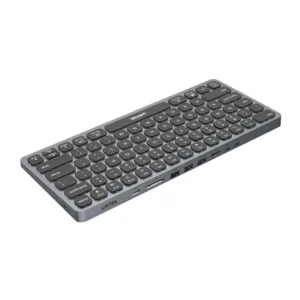 UNITEK Keyboard with 9-in-1 USB-C Hub, 3x USB 3.0, 4K HDMI, SD Card, AUX, 100W PD Charging