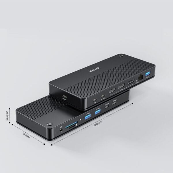 UNITEK USB-C 13-in-1 Docking Station with Single 8K & Triple 4K Display and 100W Power Delivery - Image 7