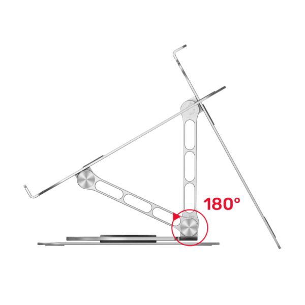 UNITEK OT180SL Adjustable Laptop Stand with 360° Rotating Base - Image 3