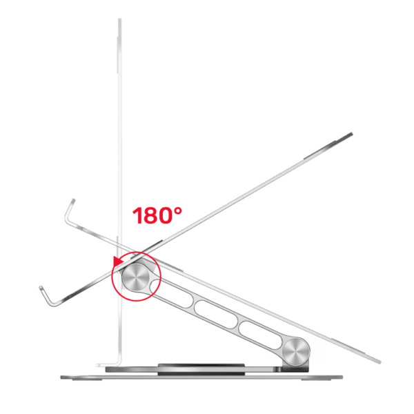 UNITEK OT180SL Adjustable Laptop Stand with 360° Rotating Base - Image 2