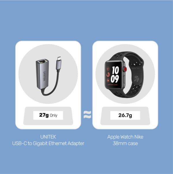 UNITEK USB-C to Gigabit Ethernet Adapter 5Gbps USB 3.1 Data Transfer Compatible with Windows, Mac, Linux - Image 7