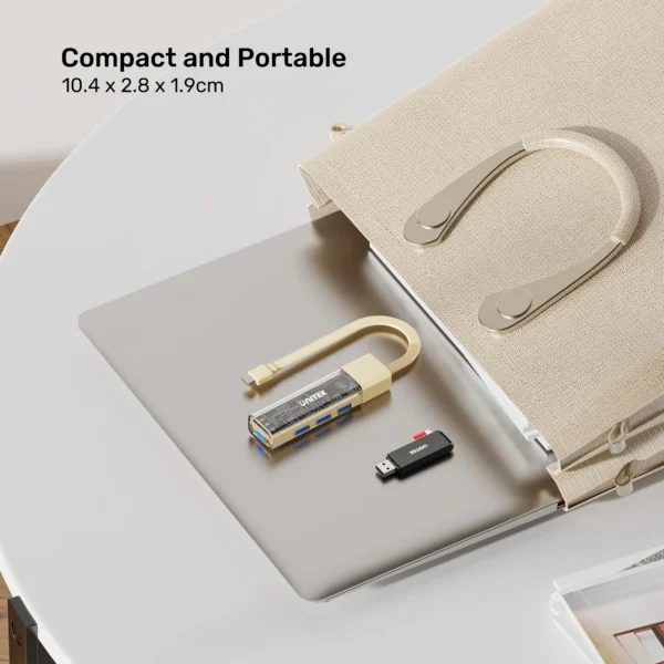 UNITEK 4-Port USB-A Bi-Directional Hub with Detachable Cable - Image 9