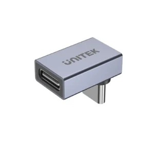 UNITEK USB-C 90-Degree Right Angle Adapter 240W Fast Charging, 8K@60Hz Video, 40Gbps Data Transfer
