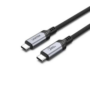 UNITEK 240W USB-C to USB-C PD 3.1 Fast Charging Cable (2 Meter) Nylon Braided