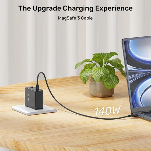 UNITEK USB-C to Magnetic 3 Braided Charging Cable (2 Meter) 140W PD Fast Charging - Image 6