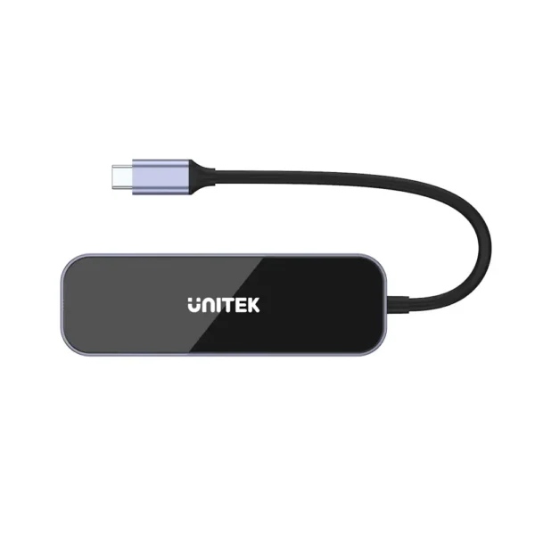 UNITEK uHUB H6 Gloss 6-in-1 USB-C Hub HDMI 4K@30Hz, 3x USB-A 3.0, Gigabit Ethernet, 100W PD - Image 6