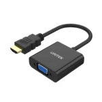 UNITEK HDMI to VGA Adapter with 3.5mm Audio 1080P HD Resolution Plug-and-Play