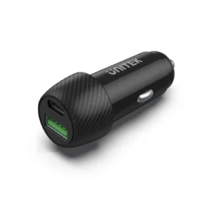 UNITEK Powertrain Duo 38W Two Ports Car Charger with PD and QC