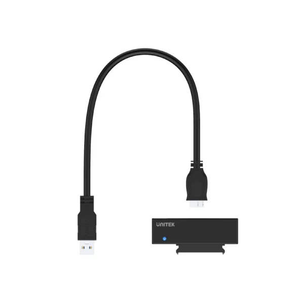 UNITEK USB 3.0 to SATA III Adapter 18TB HDD/SSD Compatibility, Plug & Play, 12V/2A Power Adapter - Image 3