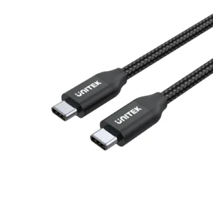UNITEK USB-C 100W PD Fast Charging Braided Cable (2 Meter) with Data USB 2.0