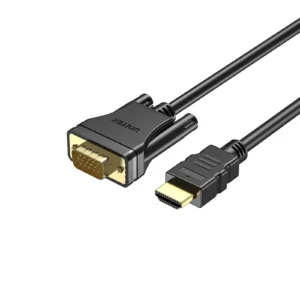UNITEK HDMI to VGA Cable (2 Meter) Full HD 1080P@60Hz Gold-Plated Connectors