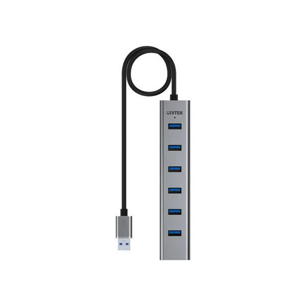 UNITEK uHUB S7 7-Port USB 3.0 Powered Hub (40cm) Aluminum Enclosure, BC1.2 Charging, LED Indicator - Image 6
