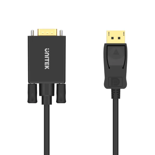 UNITEK DisplayPort to VGA Cable (1.8 Meter) Full HD 1080P Plug-and-Play - Image 6