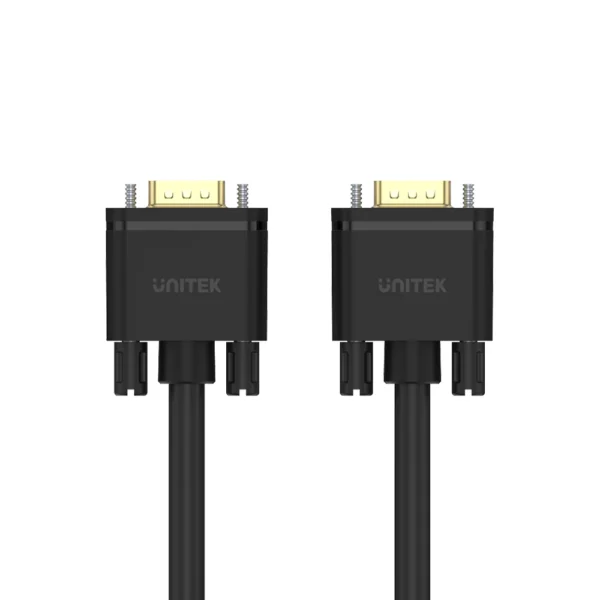 UNITEK VGA 15 Pin (3C+6) Monitor Cable (10 Meter) Premium HD15 Gold-Plated Connector - Image 3