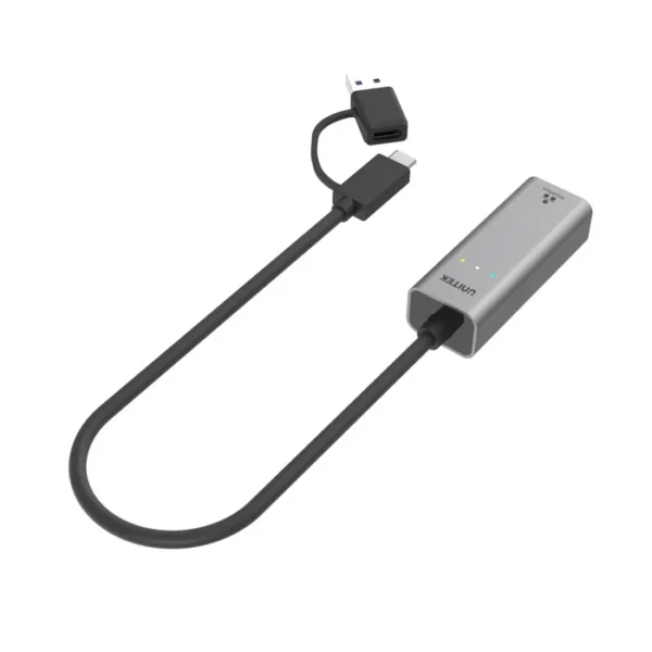 UNITEK  USB-C to Gigabit Ethernet Adapter USB3.1 Gen1 1000Mbps RJ45 Network Dongle Compatible with MacBook Pro - Image 2