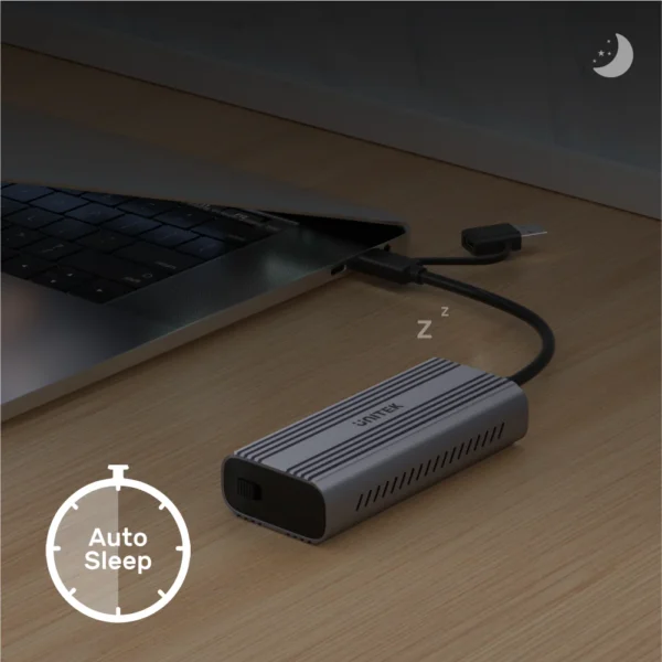UNITEK SolidForce Reefer USB 3.2 Gen2 USB-C to M.2 SSD Enclosure - Image 2