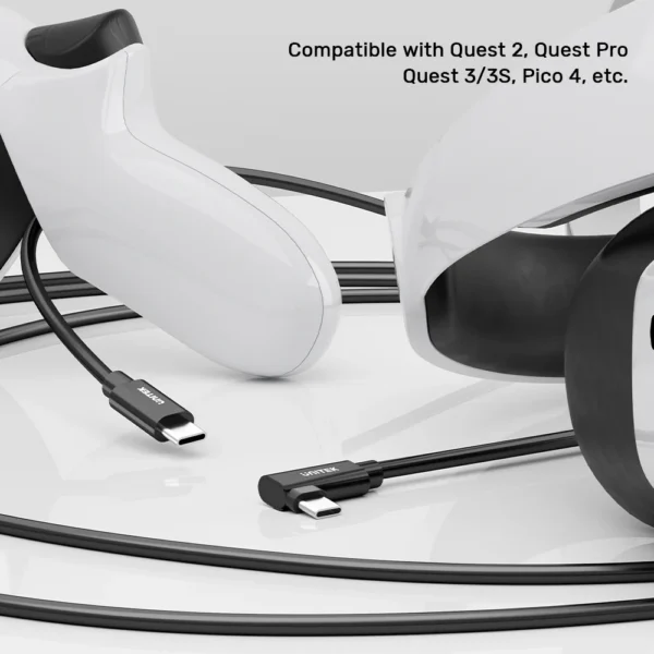 UNITEK C14094ABK01 USB-C to C 90 VR Link Pro Cable (5 Meter) 60W PD, 5Gbps - Image 3