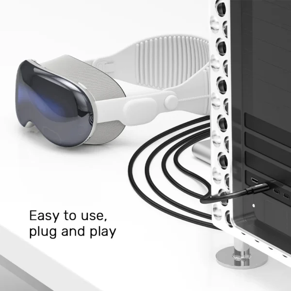 UNITEK C14094ABK01 USB-C to C 90 VR Link Pro Cable (5 Meter) 60W PD, 5Gbps - Image 6