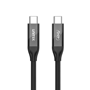 UNITEK C14100ABK01-2M USB4 Certified Thunderbolt 3/4 Cable (2 Meter) 240W, 40Gbps, 8K@60Hz