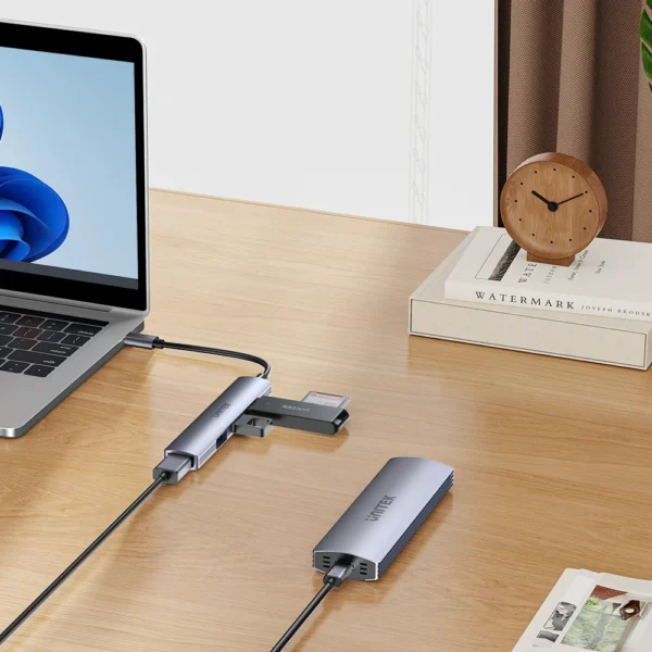 UNITEK uHUB Q4 USB-C Hub 4-in-1 USB-A Adapter (5Gbps + 3x USB 2.0) - Image 9