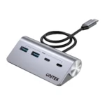 UNITEK uHUB Q4 4-in-1 USB-C Hub 5Gbps Dual USB-A & USB-C Aluminum Hub