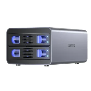 UNITEK 2-Bay RAID External Hard Drive Enclosure (10Gbps 40TB Max) Dual 2.5"/3.5" SATA HDD/SSD Dock