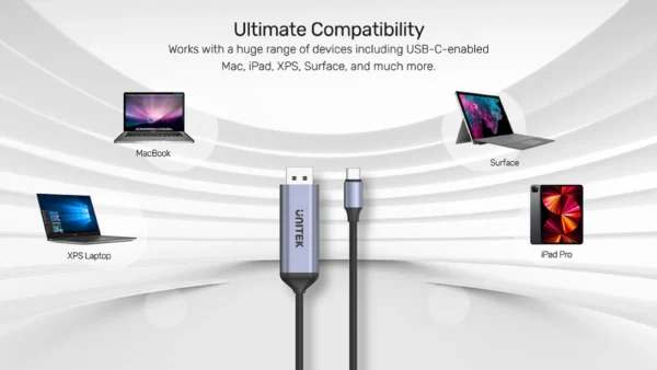 UNITEK V1423C USB-C to DisplayPort 1.4 Cable (1.8 Meter) - Image 8