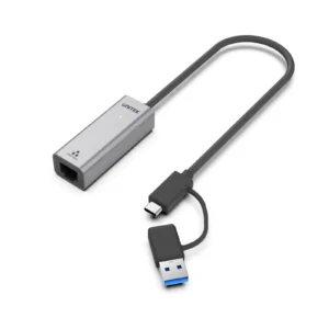 UNITEK  USB-C to Gigabit Ethernet Adapter USB3.1 Gen1 1000Mbps RJ45 Network Dongle Compatible with MacBook Pro
