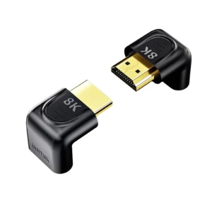UNITEK 8K HDMI 90 & 270 Degree Right Angle Adapter Supports 8K@60Hz, 4K@120Hz