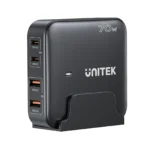 UNITEK PD 70W Desktop GaN Charging Station, 4-Port (2x USB-C 70W + 2x USB-A) for iPhone 17/16/15