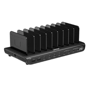 UNITEK uCharge 240W 10-Port USB Smart Charging Station with 8 USB-C & 2 USB-A