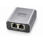UNITEK 1-to-2 Gigabit Network Splitter, Metal Shield, 1000 Mbps, Plug & Play