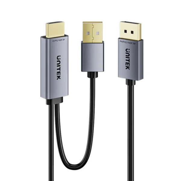 UNITEK V1714AGY01 Active HDMI to DisplayPort Cable 1.8M 4K@60Hz