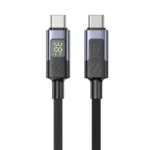 UNITEK PD 60W USB-C Charging Cable with Smart LED Display (1 Meter) Nylon Braided, E-Marker Chip, for iPhone 17/16/15