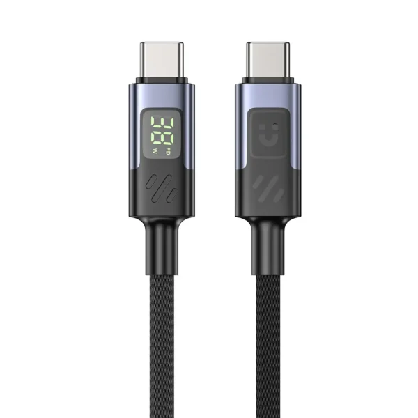 UNITEK C14158ABK01 1M PD 60W USB C Charging Cable with LED Display 1 Meter.webp