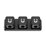 UNITEK SnapHold Magnetic Cable Clips with Base, 3Pcs Strong Magnetic Cord Holders, 180° Rotating Shaft