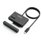 UNITEK NVMe M.2 SSD Enclosure Adapter, Dual Slot for M.2 PCIe NVMe and 2.5"/3.5" SATA SSD/HDD