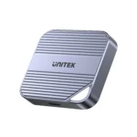 UNITEK Magnetic M.2 2230 NVMe SSD Enclosure, 10Gbps USB-C, 100W PD Pass-Through, MagSafe Compatible for iPhone 17/16/15
