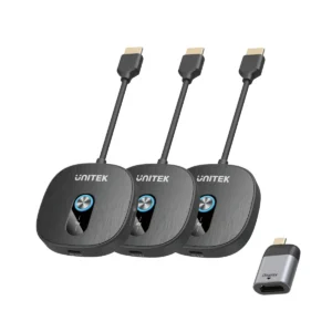UNITEK V1711ABK01 Wireless 1080p HDMI Transmitter with Dual Receivers.webp
