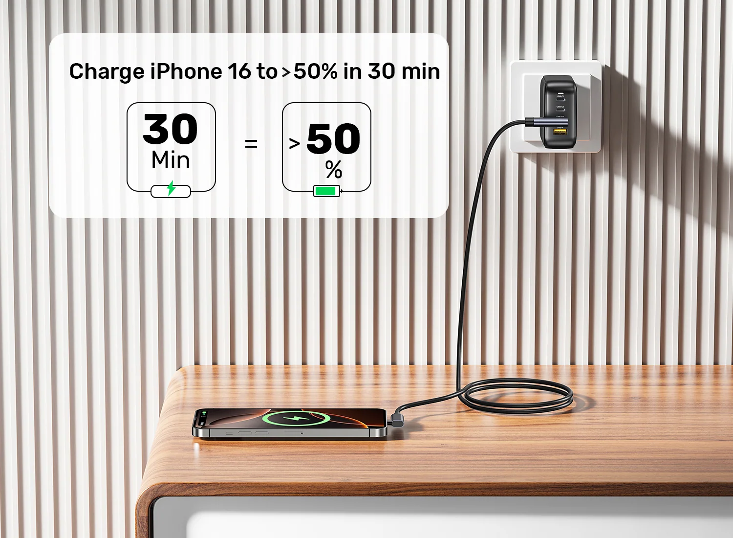 UNITEK C14147ABK01 1M USB C to USB C 100W Fast Charging Cable 1 Meter 005