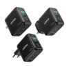 UNITEK P1131ABK01 EU Rexo 100W 4 Port GaN Fast Charger with Smart Display